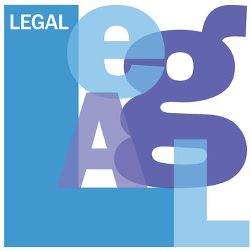 "LEGAL" Letter Collage (justice law contract free advice faq)
