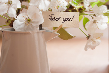 THANK YOU hand lettering.