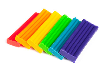Fototapeta premium Children bright plasticine