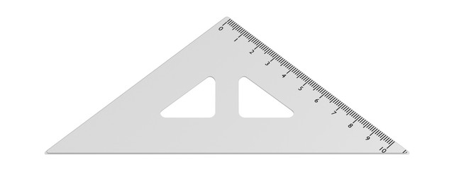 realistic 3d render of ruler