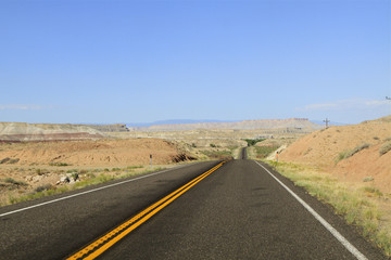 route vers Bryce Canyon, Utah