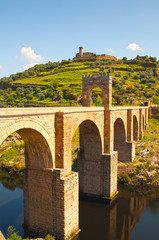 Alcantara roman bridge, Extremadura, Spain - 64435497