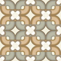 Seamless70s pattern retro gray and beige