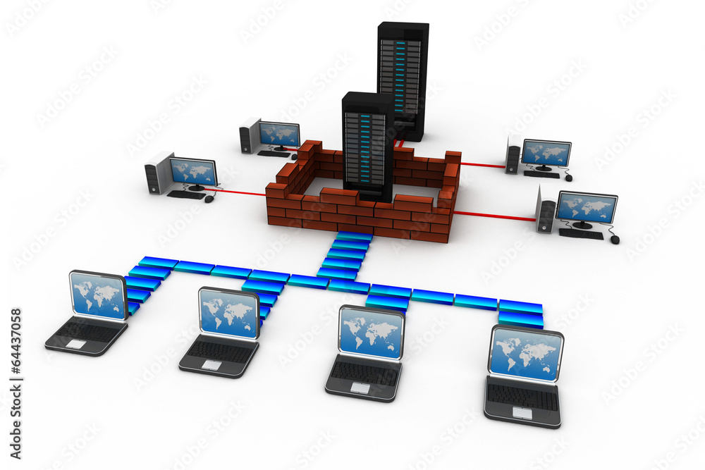 Poster internet technology. network and internet communication