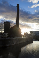 Liverpool Albert dock at dusk