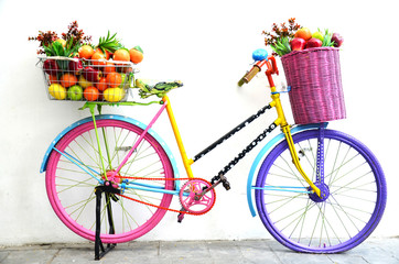 Fototapeta na wymiar Bicycle Fruit Shop