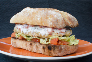 Italian chicken burger