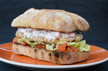 Italian chicken burger