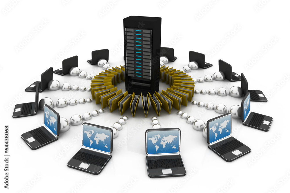 Poster file sharing concept; data transferring;