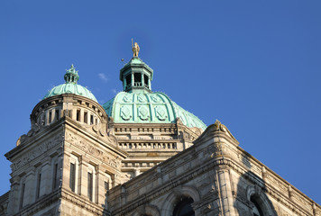 Fototapeta na wymiar Parliament Building Detail, Victoria, BC
