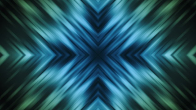Blue Green X Cross Looping Animated Background
