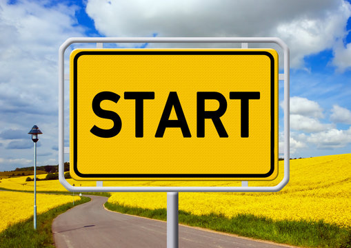 Ortsschild - Start