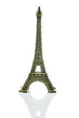 Fototapeta na wymiar Small Eiffel tower isolated