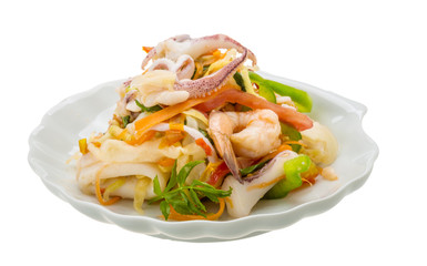 Asian seafood salad