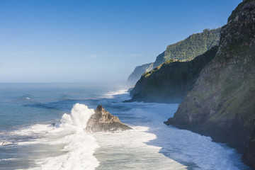 northern coast near Boaventura, Madeira island, Portugal