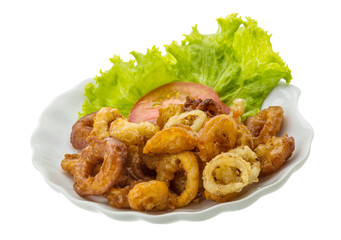 Fried squid rings