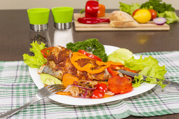 baked fish brotola