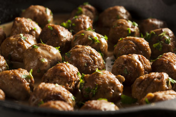 Homemade Swedish Meatballs with Cream Sauce