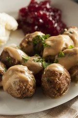Homemade Swedish Meatballs with Cream Sauce