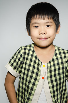 Portrait Of asian cute boy