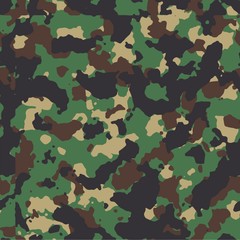 Fototapeta premium classic woodland seamless vector camo