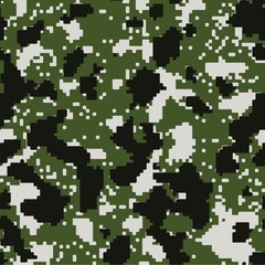 Dark forest seamless vector camo