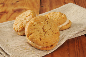 Peanut butter sandwich cookies
