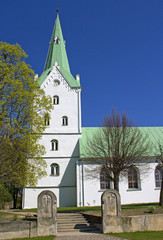 Fototapeta na wymiar Church in Dobele, Latvia.