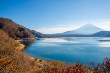 fujisan with Motosu lake