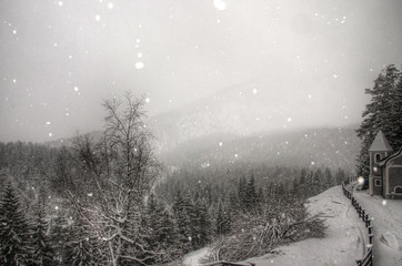 Obraz premium Chapel in the snow