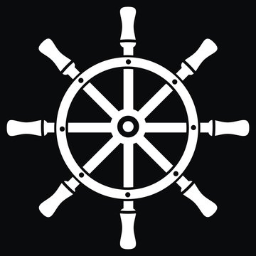 recommend clip art: rudder - black background