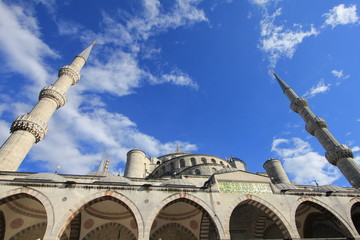 Fototapeta na wymiar Moquée Bleue d'Istanbul