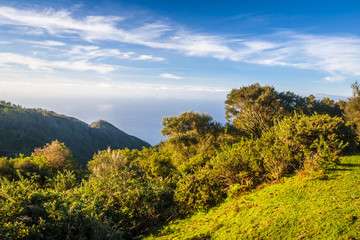 Fototapeta na wymiar beautiful landscape with sunset in Madeira island. Portugal