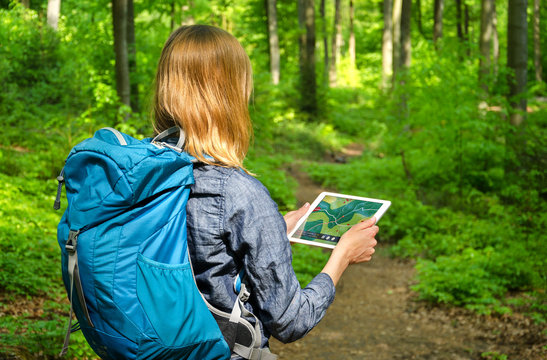 Wandern mit Tablet-PC und Navi-App