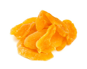 dried melon isolated on white background