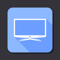 lcd  tv monitor  flat icon