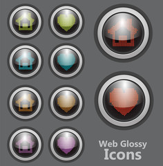 Glossy Icons Set