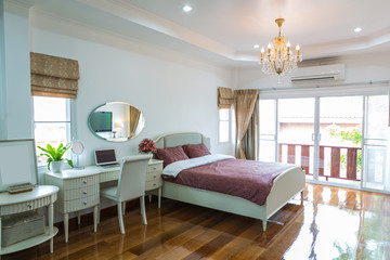 Modern bed room interior