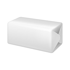 White Wrap Package Bundle Box. Packaging For Parcel Post