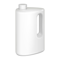 White Plastic Jerrycan Oil, Cleanser, Detergent, Abstergent