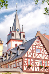 Details der Altstadt von Oestrich-Winkel im Rheingau