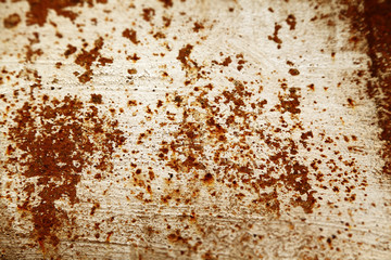 Rust and paint on a wall