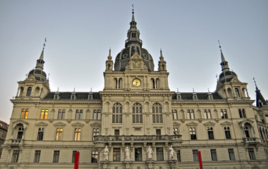 Fototapeta na wymiar The Town hall of Graz, Styria, Austria, Europe