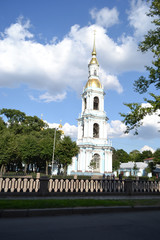 Fototapeta na wymiar Mikołaja Naval Cathedral, Petersburg