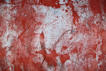 Wall background in red and blue
