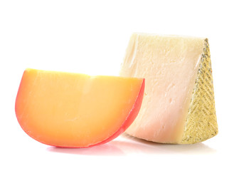 Tasty Italian cheese, isolated on white