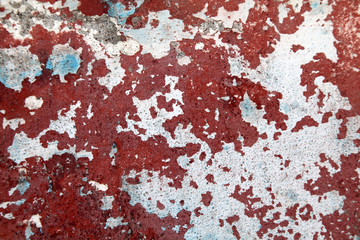 Wall background in red and blue