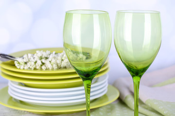 Color table settings, on table, on light background