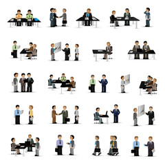 Business Peoples - Isolated On White Background