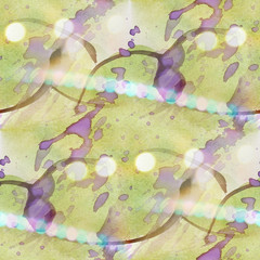 colorful pattern purple, green water texture paint abstract seam